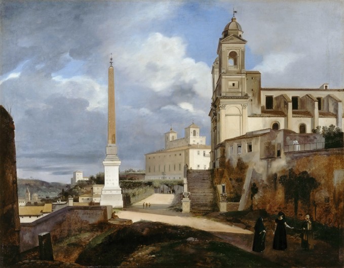 Santa Trinità dei Monti and Villa Medici in Rom de François Marius Granet