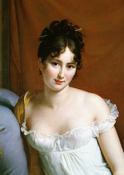 Portrait of Madame Recamier (1777-1849) (detail of 2292) de François Pascal Simon Gérard