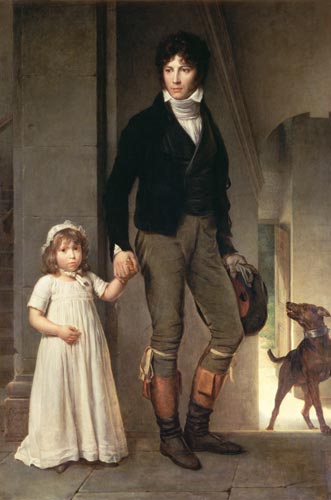 Jean-Baptiste Isabey with his daughter de François Pascal Simon Gérard