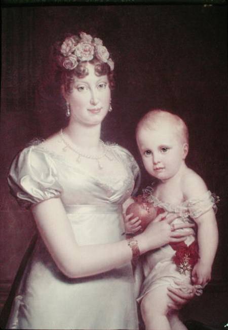 Marie-Louise (1791-1847) of Habsbourg-Lorraine and the King of Rome (1811-32)  (detail of 18930) de François Pascal Simon Gérard