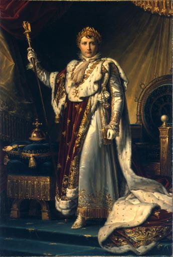 Napoleon im Kroenungsornat de François Pascal Simon Gérard
