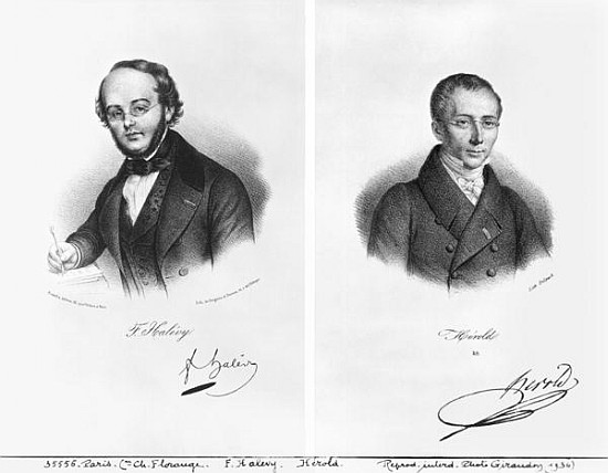 Jacques Fromental Halevy (1799-1862) and Ferdinand Herold (1791-1833) de Francois Seraphin Delpech