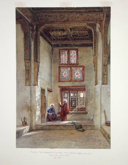 Reception room in the house of the Memlook Roduan Bey, Cairo  on de Frank Dillon