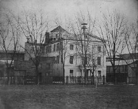 Central High School for Boys, Juniper Street at Center Square, c.1854 (b/w photo)