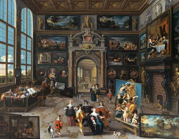 Gallery of a collector. (together with Cornelis de de Frans Francken d. J.