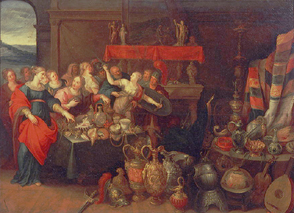 Die Entdeckung des Achilles unter den Töchtern des Lykomedes de Frans Francken d. J.