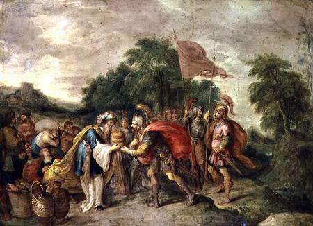 The Meeting of Abraham and Melchizedek de Frans Francken d. J.