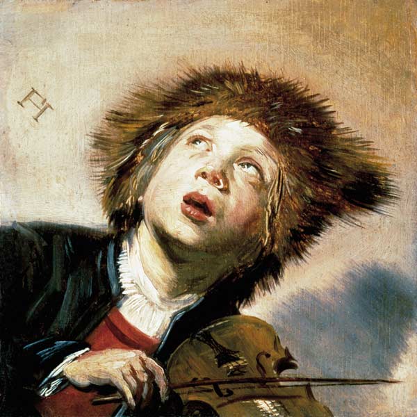 A Boy with a Viol  (pair of 133733) de Frans Hals