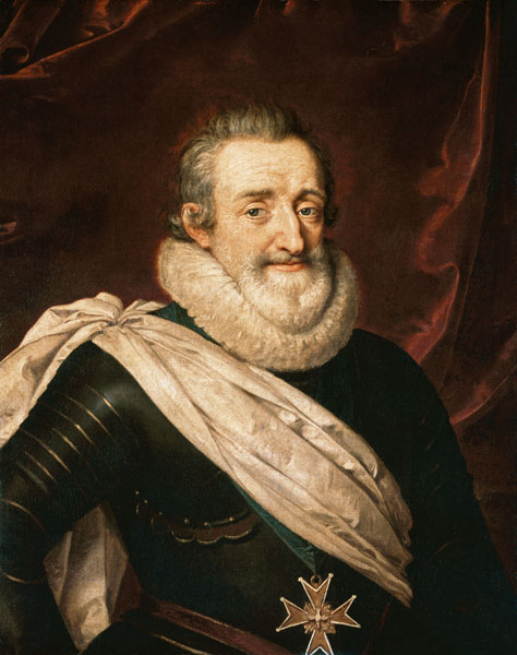 Portrait of Henri IV (1553-1610) King of France de Frans II Pourbus
