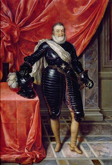 Henry IV, King of France, in armour, c.1610 de Frans II Pourbus