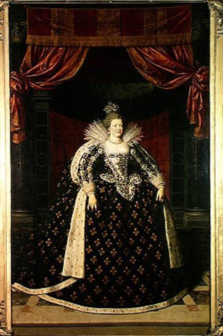 Marie de Medici (1573-1642) in Coronation Robes de Frans II Pourbus