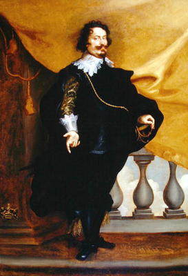 Portrait of an Aristocrat (oil on canvas) de Frans Luyckx or Leux