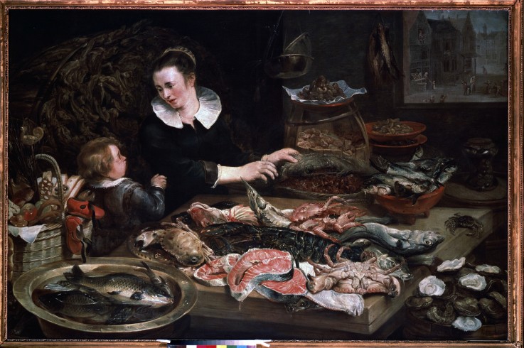 A Fishmonger's Shop de Frans Snyders