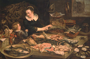 Die Fischverkäuferin de Frans Snyders