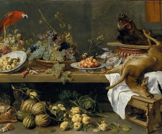 Still life with fruit, vegetables and dead game de Frans Snyders
