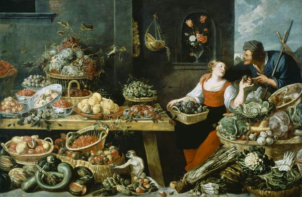 Fruit and Vegetable Market (oil on canvas) de Frans Snyders