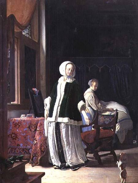 The Morning Toilet of a Young Lady de Frans van d.Ä Mieris