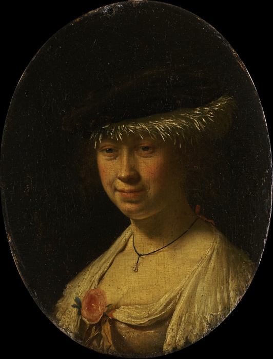 Portrait of a Woman with a Cap de Frans van Mieris d. Ä.