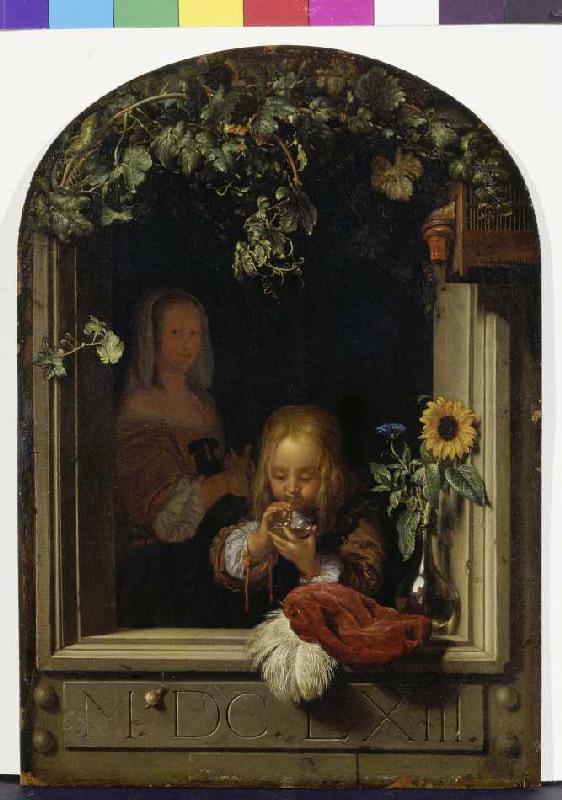 Der Seifenbläser de Frans van Mieris d.Ä.