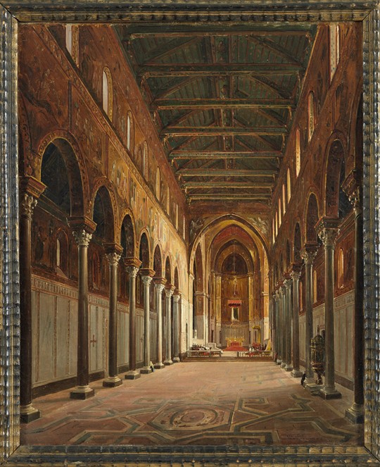 Interior of the Monreale Cathedral Santa Maria Nuova de Frans Vervloet