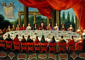 The banquet into wait (Jaworow) de Franz Geffels