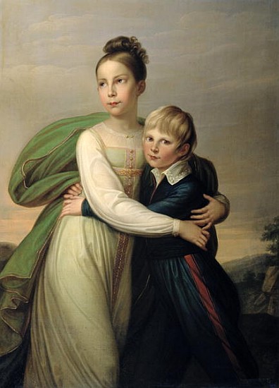 Prince Albrecht and Princess Louise, c.1817 de Franz Gerhard von Kugelgen