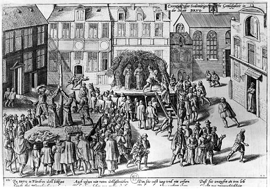 Stake at Bruges during the Government of Fernando Alvarez de Toledo (1508-82) Duke of Alba de Franz Hogenberg