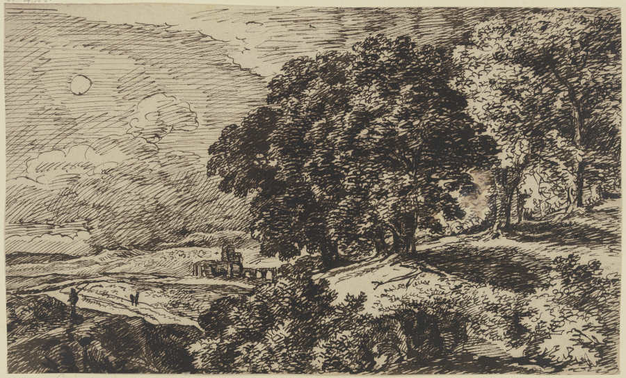 Landscape full of trees de Franz Innocenz Josef Kobell