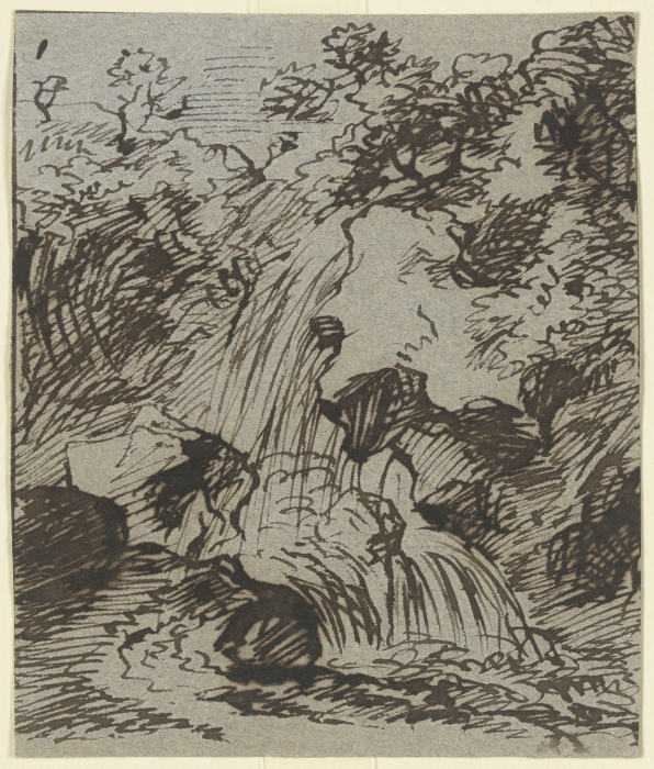 A waterfall de Franz Innocenz Josef Kobell