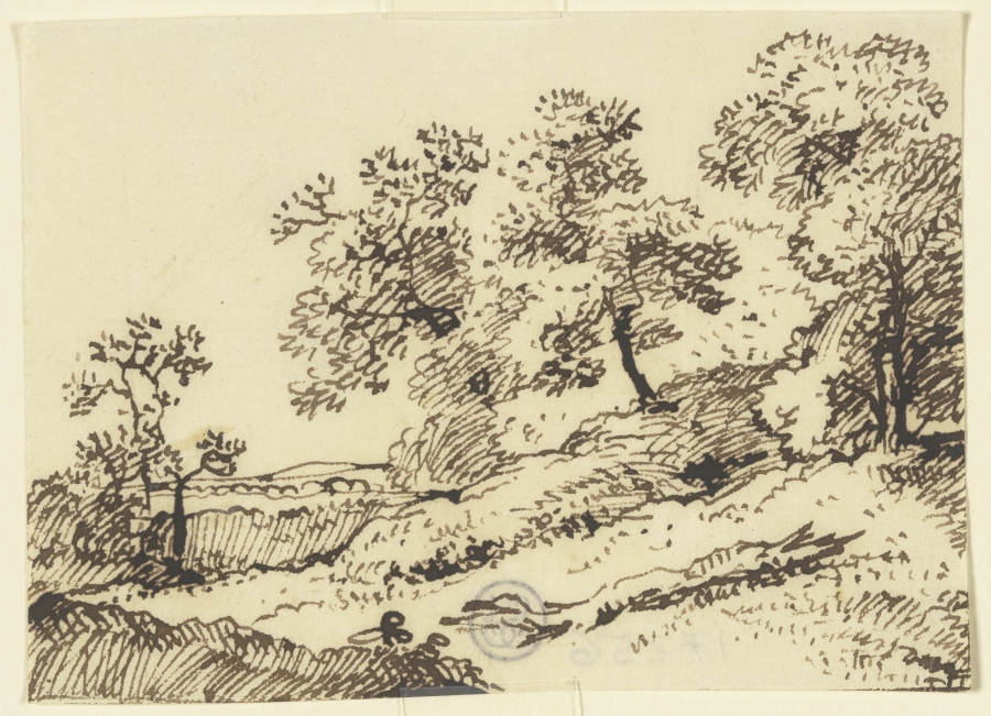 Hügel in einer Landschaft de Franz Innocenz Josef Kobell