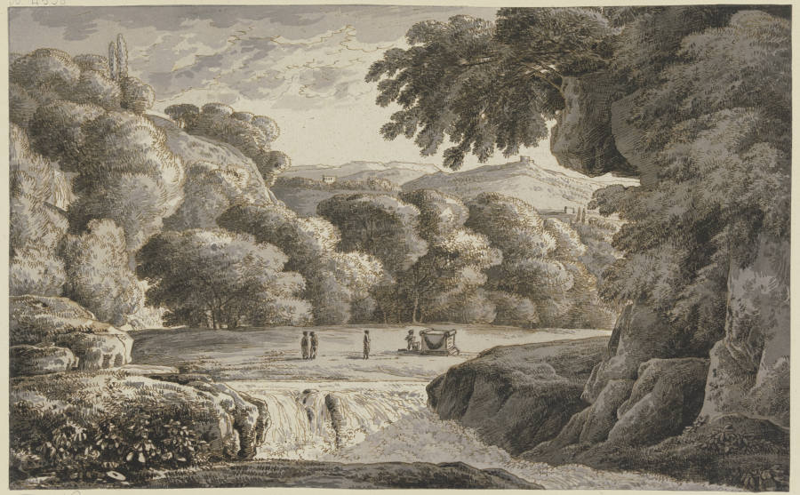Klassische Landschaft mit Staffage de Franz Innocenz Josef Kobell