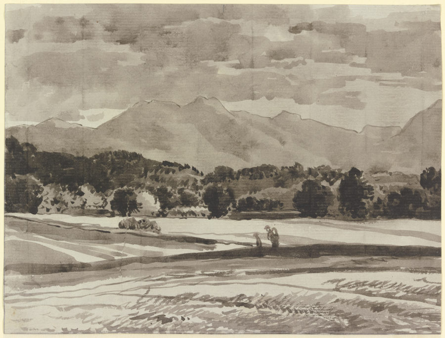 Foothill landscape de Franz Innocenz Josef Kobell