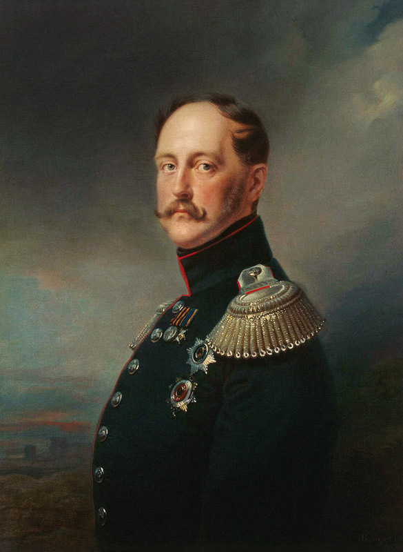 Portrait of Emperor Nicholas I  (1796-1855) de Franz Krüger