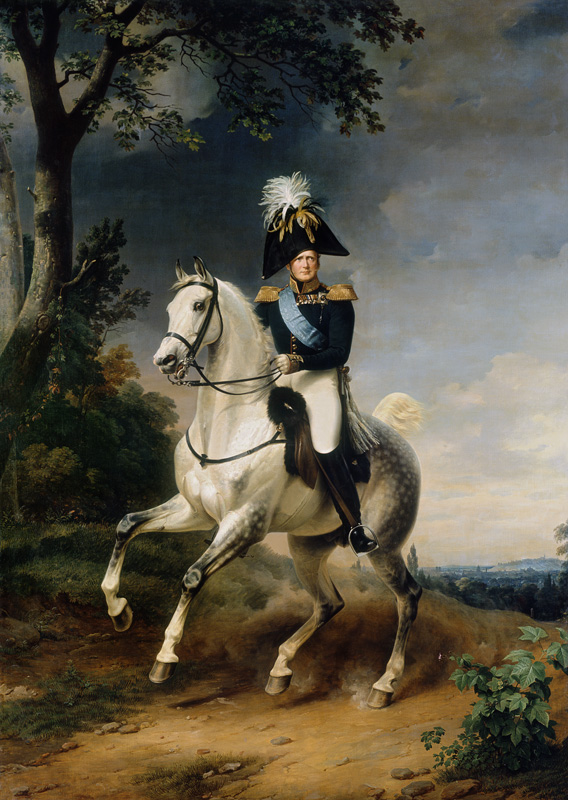 Tsar Alexander I. to horse de Franz Krüger