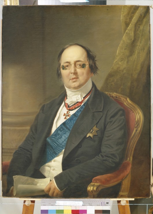 Portrait of Count Alexander Kushelev-Bezborodko (1800-1855) de Franz Krüger