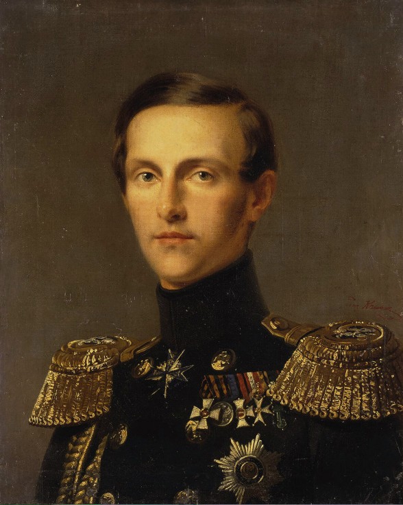 Portrait of Grand Duke Konstantin Nikolayevich of Russia (1827-1892) de Franz Krüger