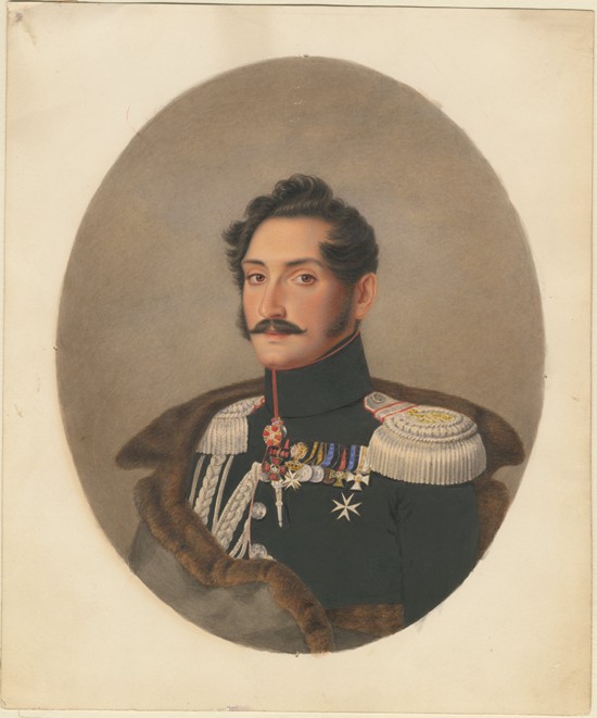Portrait of Count Alexey Fyodorovich Orlov (1787-1862) de Franz Krüger