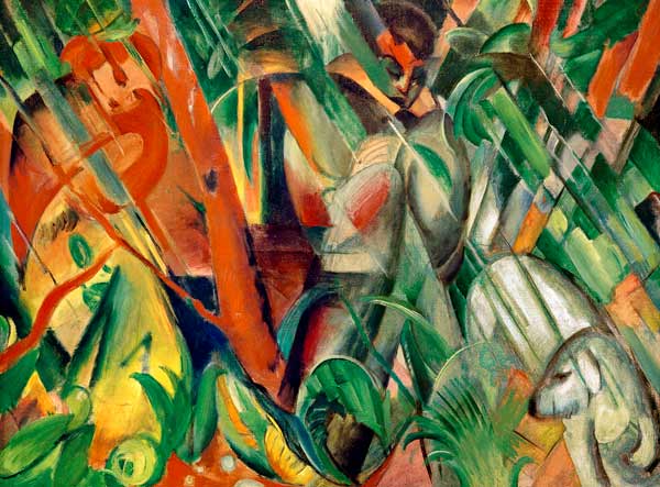 In the rain de Franz Marc