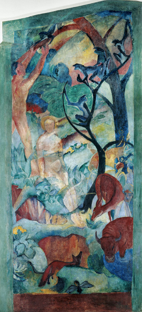 Paradies, 1912. Ausgeführt zusammen mit August Macke (1887-1914) de Franz Marc
