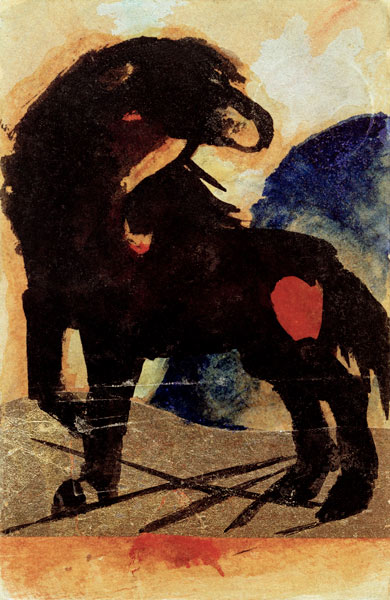 Littel Black Horse de Franz Marc