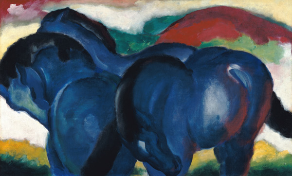 Small Blue Horses de Franz Marc