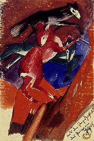 From the hunting realms of the prince Jussuff. (on de Franz Marc