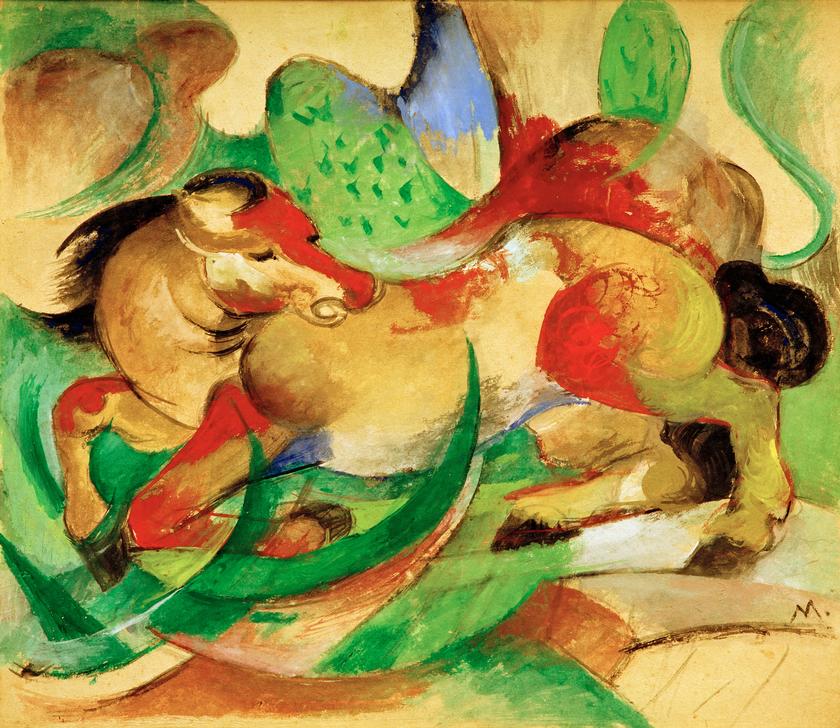 Jumping horse de Franz Marc
