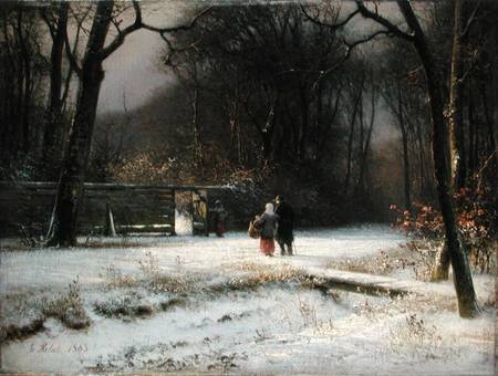 Winter Landscape de Franz Rohde