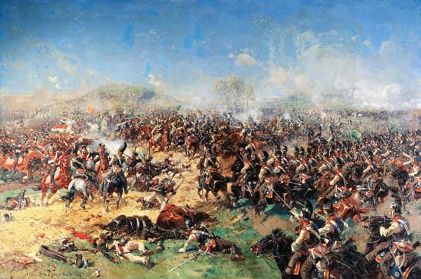 Battle of Borodino on 26th August 1812 de Franz Roubaud