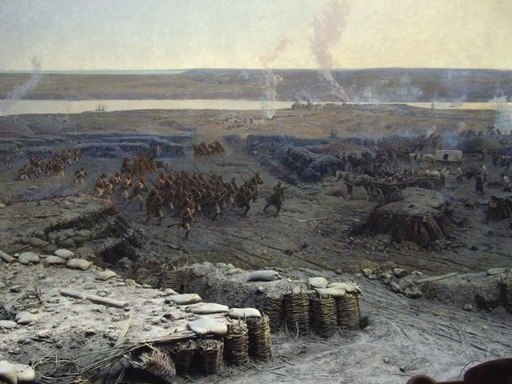 Detail of the Sevastopol Panorama de Franz Roubaud