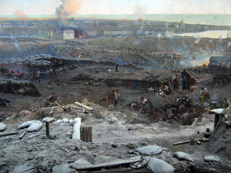 Detail of the Sevastopol Panorama de Franz Roubaud