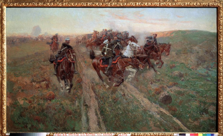 Scene from the Battle of Kurekdere on 5 August 1854 de Franz Roubaud