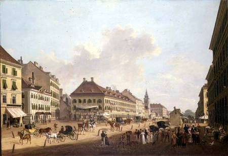 Vienna, the promenade de Franz Scheyerer