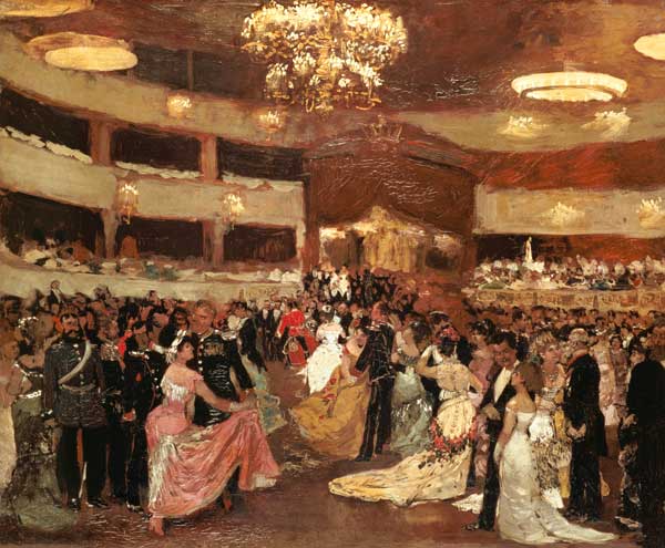 The opera ball de Franz Skarbina